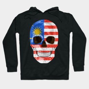 Malaysia Flag Skull - Gift for Malaysian With Roots From Malaysia Hoodie